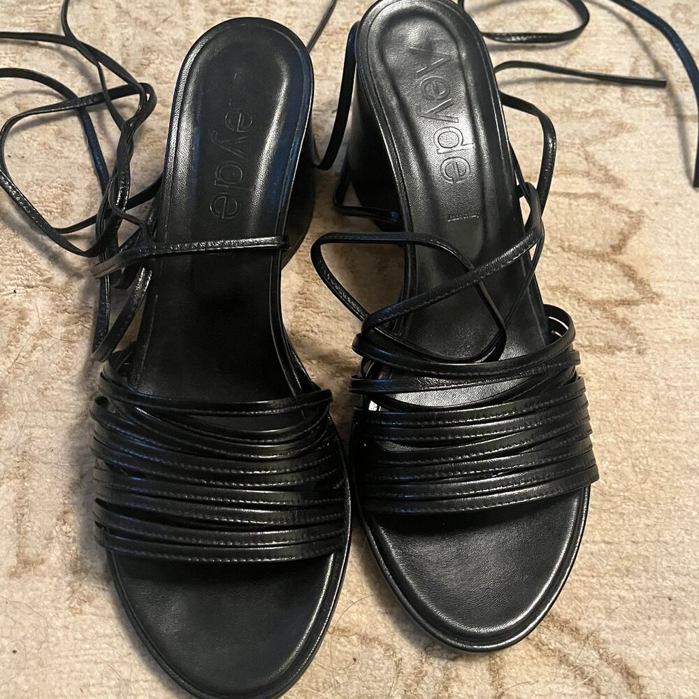Aeyde black sandals